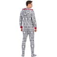 thumbnail image 5 of Actoyo Family Matching Christmas Pajamas Set Hoodie Reindeer Jumpsuit Romper Holiday Pjs One Piece Hooded Sleepwear Warm Footed Gray Men L, 5 of 5