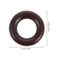 thumbnail image 2 of QUMIIRITY 50Pcs Wooden Rings for Crafts Hemu Wood Circle Classic Design Coffee Color Artisans, 2 of 7