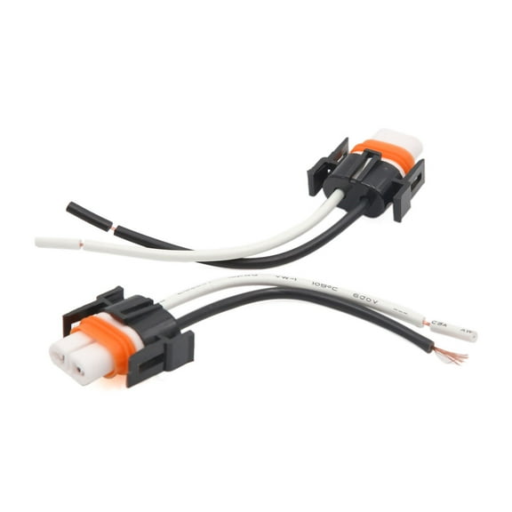 Unique Bargains 2pcs Ceramic Car H11 Headlight Fog Lamp Bulb Wiring Harness Socket Connector