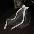 thumbnail image 4 of Velo de novia blanco para mujer, tocados para bodas, compromisos y fiestas. A, 4 of 9