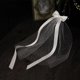 thumbnail image 4 of Velo de tul blanco para novia, ideal para bodas y fiestas en capillas. A, 4 of 9
