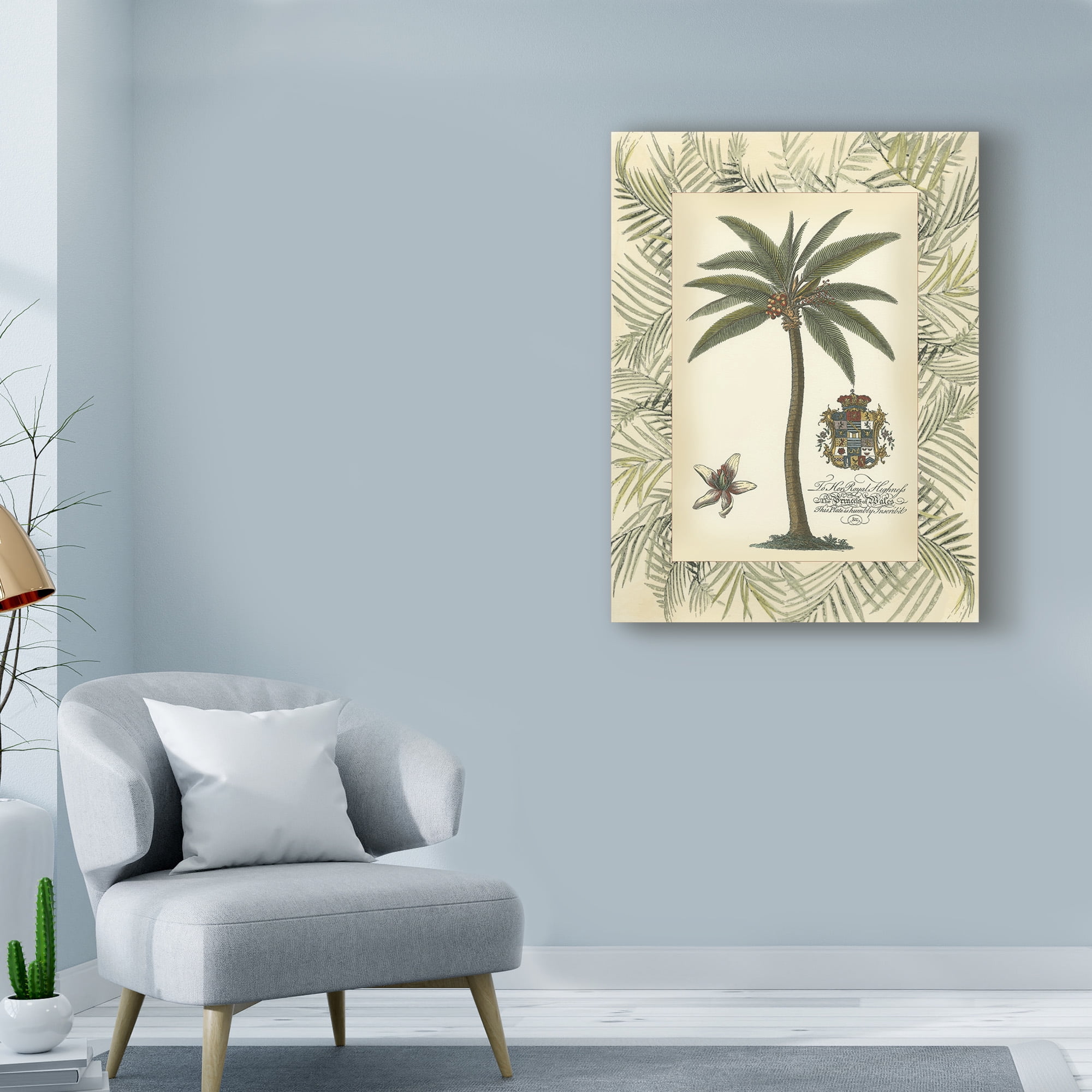 Trademark Fine Art 'Palm in Bamboo Frame I' Canvas Art by Vision Studio