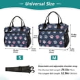 thumbnail image 2 of Large Insulated Lunch Bags for Women Men Leakproof Thermal Meal Lunch Tote Bag for Office Work Picnic Travel Cute Cat Paw Pattern 12L, 2 of 6