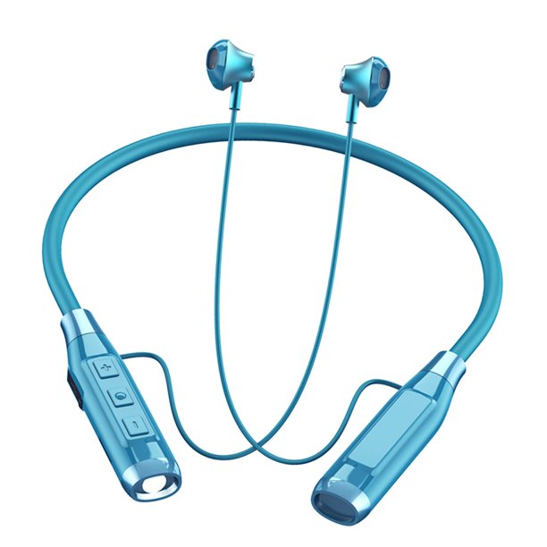 Sonido Estéreo de Auriculares Bluetooth 500mAh para Juegos de Películas de Competición Deportiva - Azul