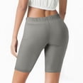thumbnail image 4 of Plus Size Capri Leggings for Women High Waisted Long Yoga Shorts Tummy Control Pedal Pushers Knee Length Pull on Workout Crop Pants Summer Soft Ladies Athletic Shorts Gray 5XL, 4 of 5