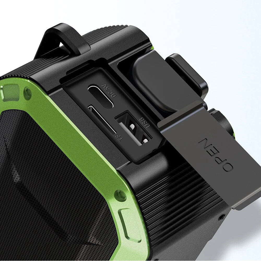 Portable Radio Hand Crank Radio Receiver Multifunction IPX6 Waterproof Outdoor Emergency Radio BT Speaker FM & LED Light
