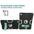 thumbnail image 4 of Dteck Rugged Case for iPad 9th/8th/7th Generation 10.2 inch, Heavy Duty Hybrid Case with Kickstand Full Body Protective Case Shell for iPad 10.2" 2021/2020/2019,Black/Mint, 4 of 6