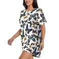 thumbnail image 2 of Lsque Watercolor Butterflies Women's Short-Sleeved Pajama Set - 2 Piece Soft and Lightweight Sleepwear Set-X-Large, 2 of 9
