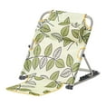 thumbnail image 2 of Luzkey Dossier de Lit Soutien du Dos Réglable Portable Changement d'Angle Fauteuil Inclinable Sans Pieds Cale pour Lecture Assise Manger Se Reposer Plage Feuilles Vertes, 2 of 4