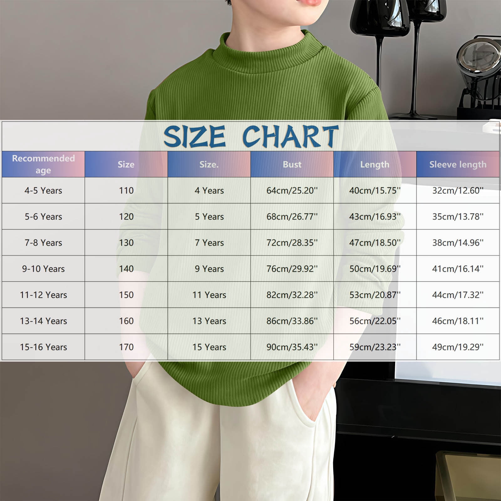 Rvasteizo Shirts for Girls Solid Mock Neck Fleece Long Sleeve Layering Top for Girls 4-16Years