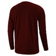 thumbnail image 4 of Zimjoy Mens Long Sleeve Shirts Casual Regular Fit Henley Outfits Crewneck Button Up Tops Lightweight Spring Mens Clothes, Red L, 4 of 4