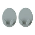 thumbnail image 1 of 2 piezas ganchos de raqueta de bádminton perchas elegantes para la configuración del hogar de garaje de gimnasio Gris, 1 of 8