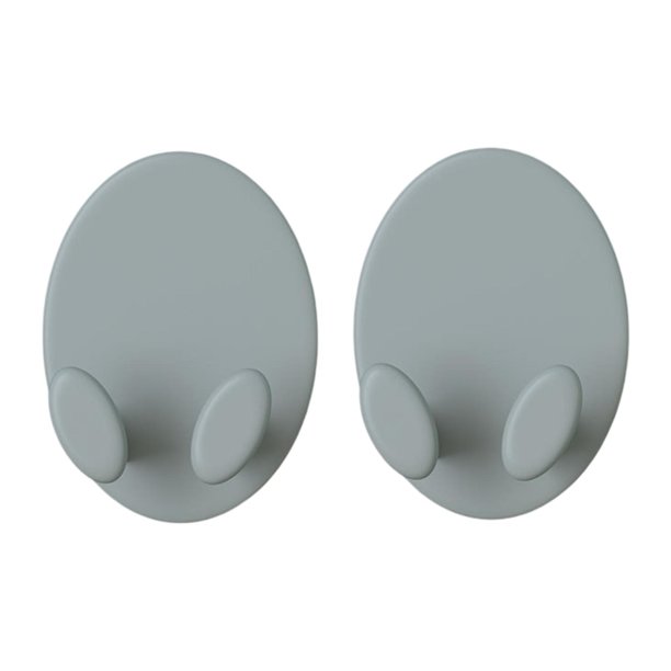 2 piezas Bádminton Raqueta Raqueta Raquetas de tenis montadas en la pared Instalación fácil Pantallas de visualización vertical para la sala de juegos Gris