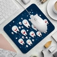 thumbnail image 2 of Tooth Square Desk Mat Gaming Mouse Pad, 8.3x9.8 Inch Non-Slip Rubber Bottom Printed Design - Suitable for Office and Gaming, 2 of 6