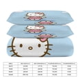 thumbnail image 5 of Cartoon Hello Kitty Comforter Cat Cloud 3-Piece Bed Sheets Warm Kawaii Bedding Set Cute Soft Bedclothes for Boys Girls Kids Twin, 5 of 10