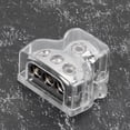 thumbnail image 3 of In Out Power Distribution Block,Nickel Plated Power Ground Car Audio Modification Accessory Power Ground Distribution Block Enhanced Durability, 3 of 10