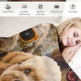thumbnail image 3 of Qinduosi  Dandie Dinmant Terrier Blanket for Kids Adults, Cute Puppy Animal Pattern Fleece Blanket,Double Sided Blanket Sherpa Throw Print Flannel Fleece(Twin,  Inches), 3 of 6