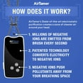 thumbnail image 3 of AirTamer A310PMB Personal Rechargeable and Portable Air Purifier Negative Ion Generator, Proven Performance, Black with Leather Travel Case, 3 of 8
