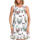 thumbnail image 1 of Easygdp Cute French Bulldog para Vestido Transpirable de Mujer, Vestido Suelto de Manga Corta con Pliegues y Bolsillos para el Verano, 1 of 6