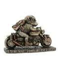 thumbnail image 2 of Veronese Design Speed Bacon Steampunk Pig en motocicleta estatua con acabado de bronce Veronese Design WU77771A4, 2 of 4