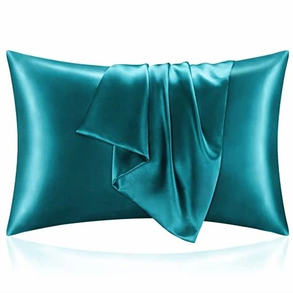 Bedelite Satin Silk Pillowcase For Hair And Skin, Teal Pillow Cases Standard