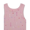 thumbnail image 3 of Wonder Nation Girls Kid Tough Ribbed Tank Top, Sizes 4-18 & Plus, 3 of 3