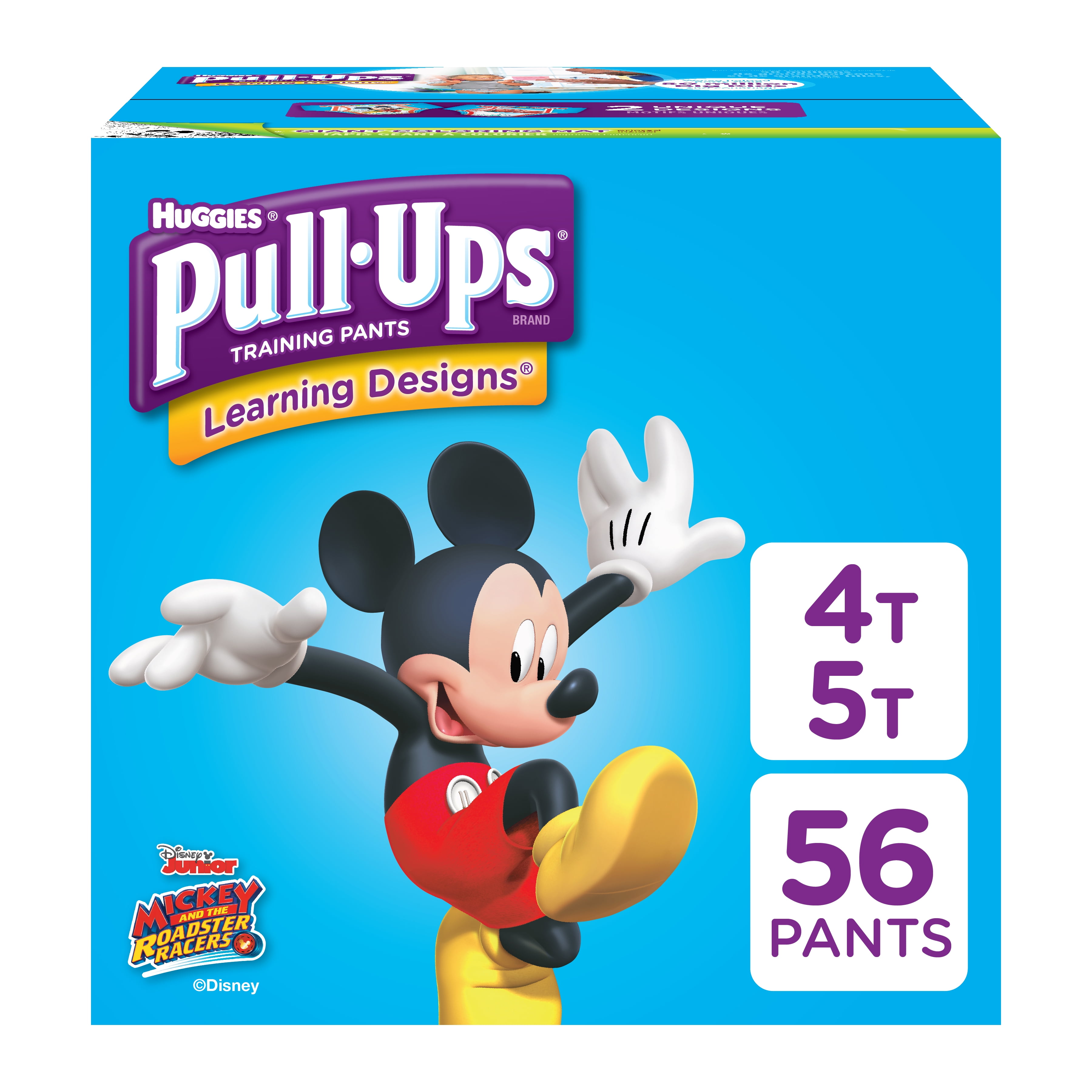 Pull-Ups Boys' Learning Designs Training Pants, Size 4T/5T, 56 Pants - Walmart.com
