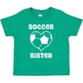 thumbnail image 3 of Inktastic Heart Soccer Sister Girls Toddler T-Shirt, 3 of 5