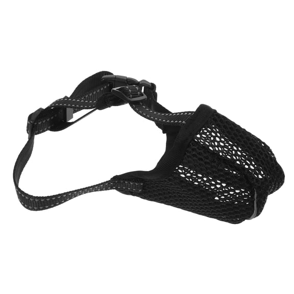 LOLIPPYY Dog Face Mask Black Polyester 1Pack for Daily Use