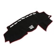 thumbnail image 1 of Cubierta de tablero de Unique Bargains compatible con Toyota, alfombrilla de tapete de tablero frontal de poliéster negro y rojo antideslizante, 1 of 6