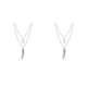 thumbnail image 4 of Sonducket Collar en capas Colgante en capas Plumas Hoja Accesorio de moda Mujer Joyería Niñas Collares para decoración Plata Plata 2piezas Sonducket CBP198824, 4 of 6