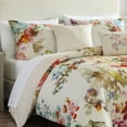 thumbnail image 3 of Bebejan Antique Flowers 5 Piece Comforter Set, Queen, Ivory, 100% Cotton Sateen, Reversible, All Season, Cozy Comfort, 3 of 11