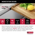 thumbnail image 5 of Delta 95B9132-24SL-SS Lorelai 24” Workstation Laundry Utility Kitchen Sink Undermount 16, 5 of 7