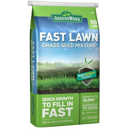 GroundWork 440AP0050UC-50 Fast Lawn Grass Seed Mixture 50lb