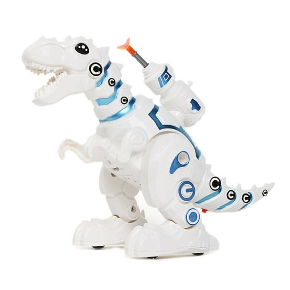 BESLY Baby White Dinosaur Toys for Kids 3-6,Electronic Walking Dinosaur Toys with Transmitter