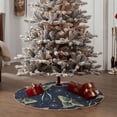 thumbnail image 6 of Halloween Christmas Tree Skirt - starry sky Night butterfly 30 Inches Christmas Tree Skirt for Halloween Holiday Indoor Home Christmas Tree Decorations with Three Ribbons, 6 of 7