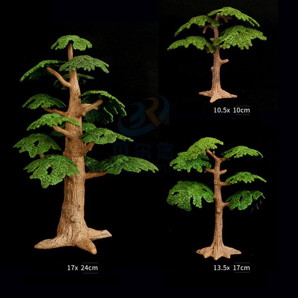 DIY Miniature Pine Trees Plants Dollhouse Fairy Garden Ornament Decor 