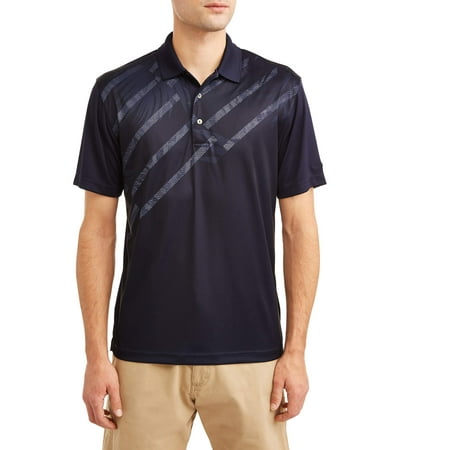- Ben Hogan Men's Performance Short Sleeve Printed Golf Polo Shirt