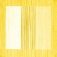 thumbnail image 1 of Ahgly Company Indoor Square Solid Yellow Modern Area Rugs, 3' Square, 1 of 4
