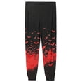 thumbnail image 5 of Domuza Halloween Pajama Pants for Men Casual Stretch Waist Drawstring Jogger Pj Pants Spooky Novelty Print Lightweight Comfy Lounge Sleepwear Red 2XL, 5 of 6
