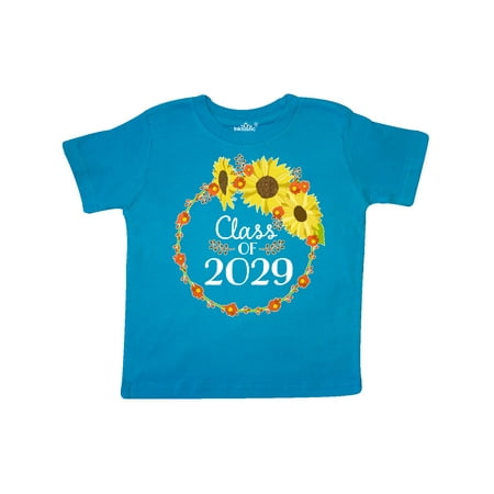 

Inktastic Class of 2029 Sunflower Wreath Gift Toddler Boy or Toddler Girl T-Shirt