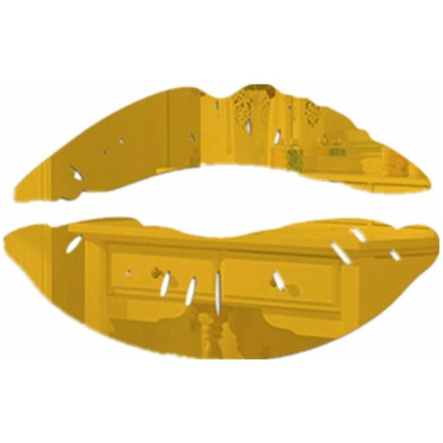 Mirror Tiles Self-Adhesive Mirror Self-Adhesive Mirror for Wall Mirror Tiles Decorative Mirror (Gold)-