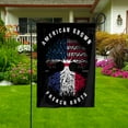 thumbnail image 2 of American Grown French Roots France Flag Souvenir friendship Proud House Flag, Double-Sided Decorative Outdoor Flag, Patriotic Polyester Yard Flag 29.5 x 39.5 in, 2 of 5