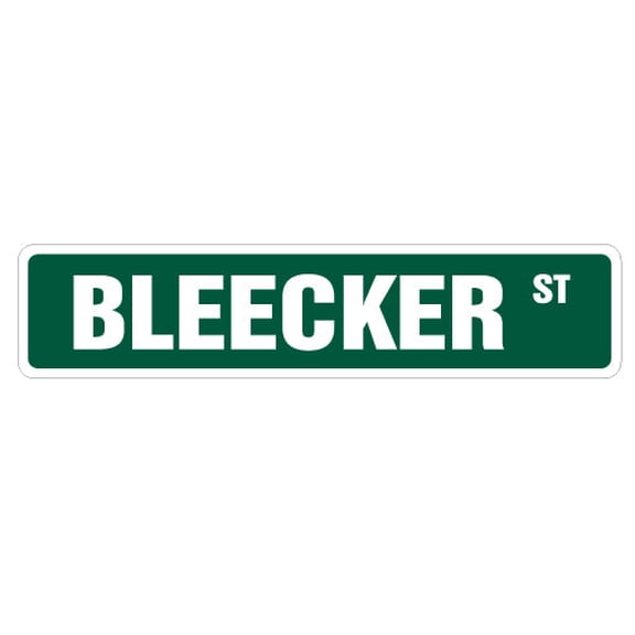 BLEECKER STREET Sign new york city manhattan gift