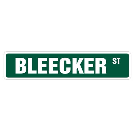 BLEECKER STREET Sign new york city manhattan gift