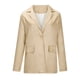 thumbnail image 3 of Blazer Chaquetas Para Mujer Blazers Color Sólido Botón Bolsillo Recreativo Manga Larga Traje Abrigo Tops Odeerbi ODB132372, 3 of 4