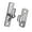 2 silver, variant on Steel Gate Hinges Heavy Duty Wall Mount Door Hinges Heavy Duty Hinges Simple Installation for Farm gate & Wooden Fence