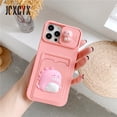 thumbnail image 1 of Funda de tarjeta de protección de silicona líquida con dibujos animados 3D oso dinosaurio para iphone 14 13 12 11 Pro Max MiNi X XR XS 7 8 plus SE 2 Tan Jianjun unisex, 1 of 2
