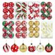 thumbnail image 2 of 6 piezas/caja de bolas de Navidad con forma de copo de nieve, rayas y puntos, adornos para árbol de Navidad, regalo de Año Nuevo 2023, 2 of 5