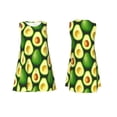 thumbnail image 7 of Uemuo Avocado Pattern Women’s Sleeveless Dress – Casual Summer A-Line Dress, Stylish and Comfortable Sundress for Hot Weather, 7 of 7